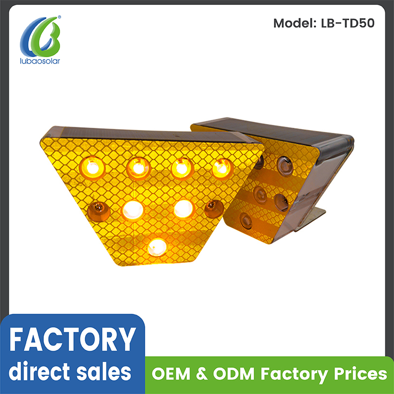 Night barricade warning light, road flare and road stud-LUBAO